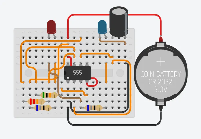 Стробоскоп на таймере NE555