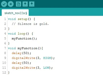 создание функции прописывание в коде