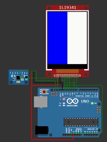 Электронный уровень на Arduino с TFT 1.8" и MPU6050 - читать статью на сайте Arduino Uno Workshop